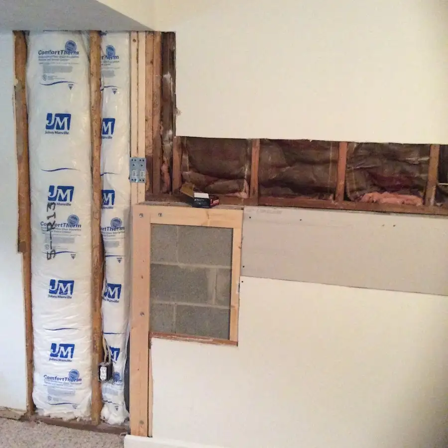 Wall insulation replacement during Contents Cleaning & Restoration in Timberlane